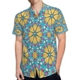 thumbnail image 4 of High Quality Hawaiian Shirts for Men Short Sleeve Aloha Beach Shirt Floral Summer Casual Button Down Shirts Blouses, 4 of 7