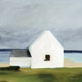 thumbnail image 2 of Stellar Design Studio 26x26 White Modern Wood Framed Museum Art Print Titled - Beach Huts 1, 2 of 4