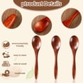 thumbnail image 5 of Hefild 7 Pcs Small Wooden Spoons, 5.8 inch Honey Spoons for Tea, Hardwood Wooden Honey Teaspoon for Coffee, Little Tiny Wood Spoons, Bamboo Table Spoon for Stirring, Wooden Spoons for Utensils Set, 5 of 5