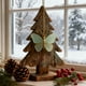 thumbnail image 4 of Seyotauo Sea Glass Christmas Ornament - Blue-Green Butterfly Shaped Pendant, Edged Sea Glass Material, Light-Catching Christmas Tree Decor, Friendship Christmas Gifts for Home Office Holiday Decor, 4 of 9