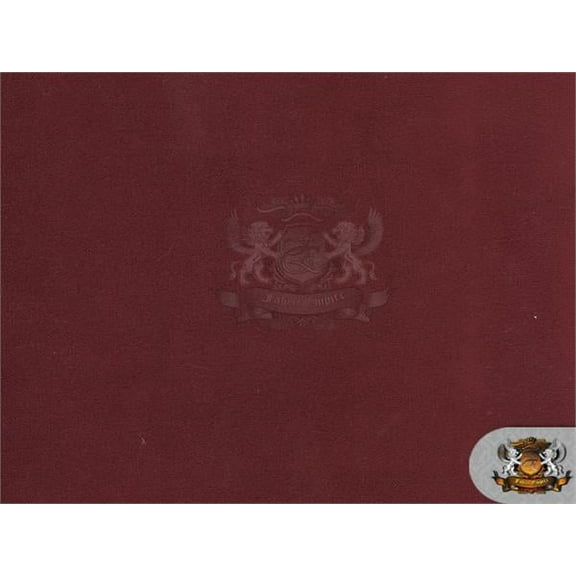 Velvet Suede Cotton Backing Drape Upholstery BELLA Fabric 10 MERLOT / 58" Wide / Sold by the yard