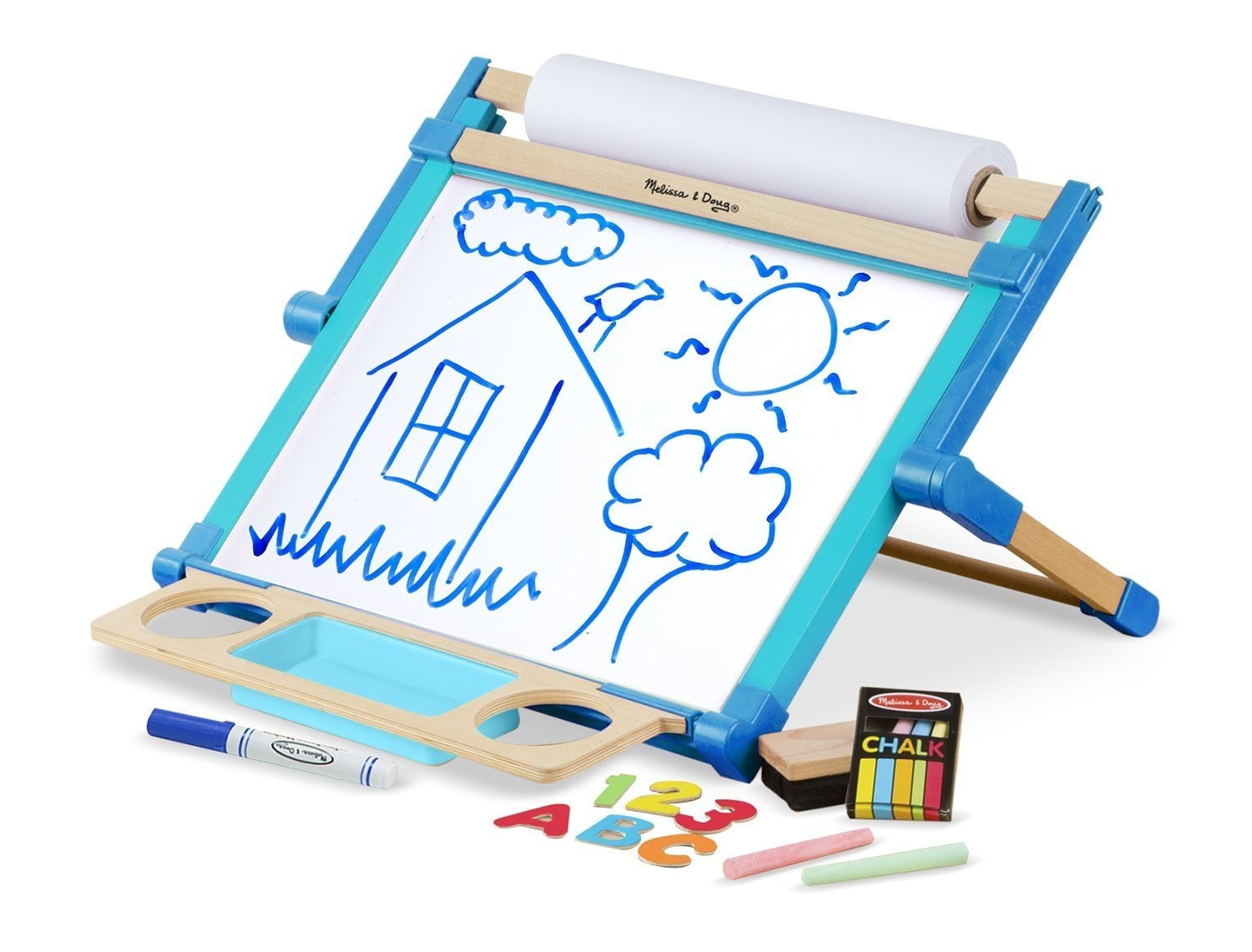 melissa and doug tabletop easel walmart