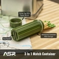 thumbnail image 3 of Water Resistant Match Stick Storage Container And Fire Starter Mirror, 3 of 7