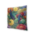 thumbnail image 3 of Vibrant Peacocks Amid Florals Throw Pillow Covers Pillowcases 16 x 16 Inch Home Decor 2 Packs for Bedroom Sofa, 3 of 6