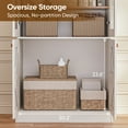 thumbnail image 5 of 71" Tall Farmhouse Pantry Cabinet,Large Storage Cabinet with 2 Glass Doors,Kitchen Cabinets with Adjustable Shelves for Pantry,Dining Room,Living Room,White,2 Pcs, 5 of 10