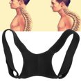 thumbnail image 4 of Cinturón de corrección jorobada ajustable unisex Corrector de postura Corrector de alivio del dolor de espalda Negro Tamaño libre, 4 of 8