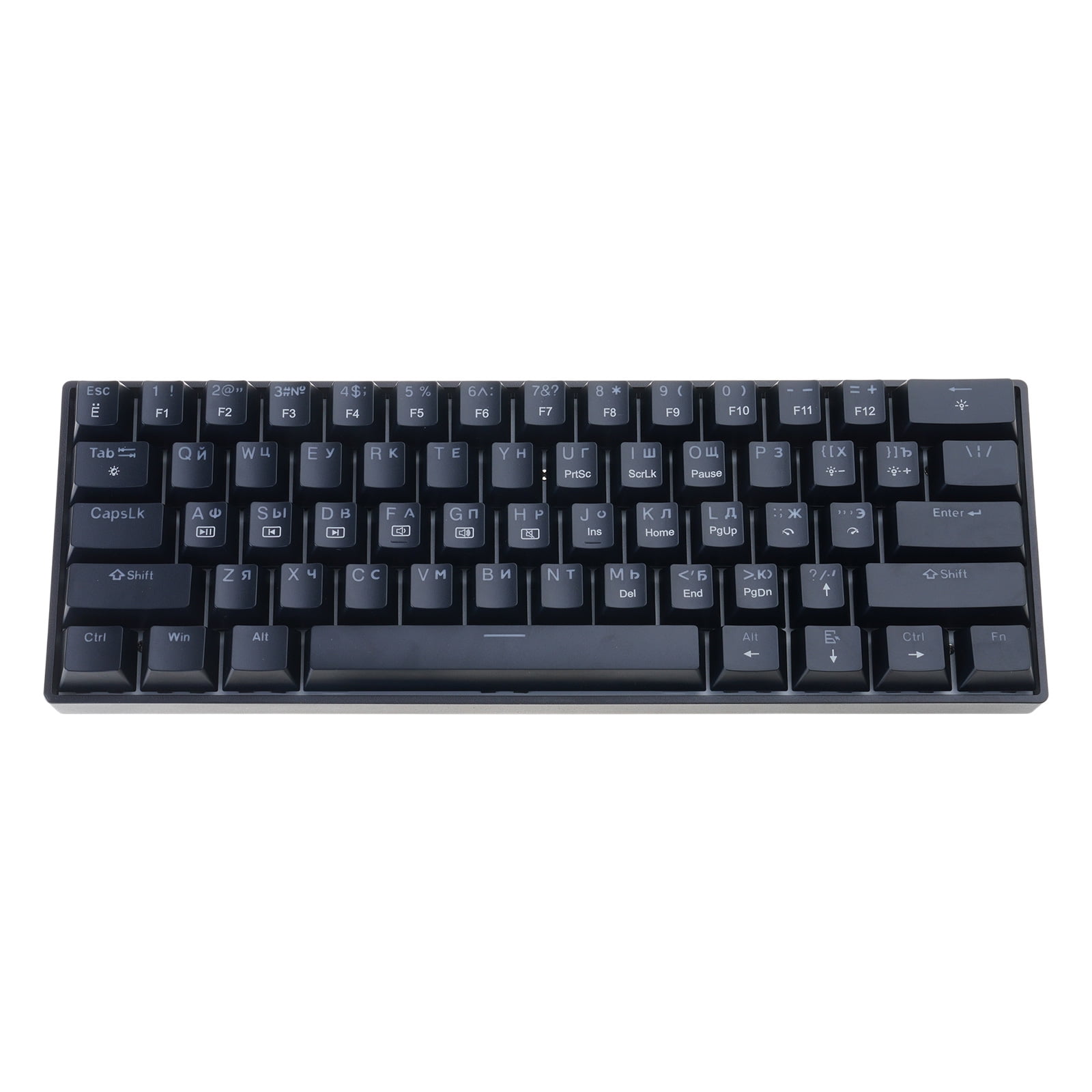 Mechanical Gaming Keyboard with LED Backlit Keyboard 61 Key Corded Computer Keyboard for Laptop PC Work