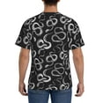 thumbnail image 2 of Naloa Snake Men's T-Shirt Sport T-shirt Men's Basic Tee Casual Men's Shirt, Round Neck, Short Sleeves - Large, 2 of 5