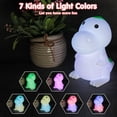 thumbnail image 4 of Night Light for Kids,Cute Silicone Nursery Dinosaurs Lamp for Baby and Toddler,Animal NightLight for Boys and Girls (Dinosaur), 4 of 5