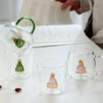 thumbnail image 3 of Christmas Themed Glass Mug Unique Xmas Themed Glass Mug,Christmas Tree 3D Water Cup,Cute Coffee Cup for Tea, Milk, Juice - Drinkware Accessory for Xmas Party, 3 of 9
