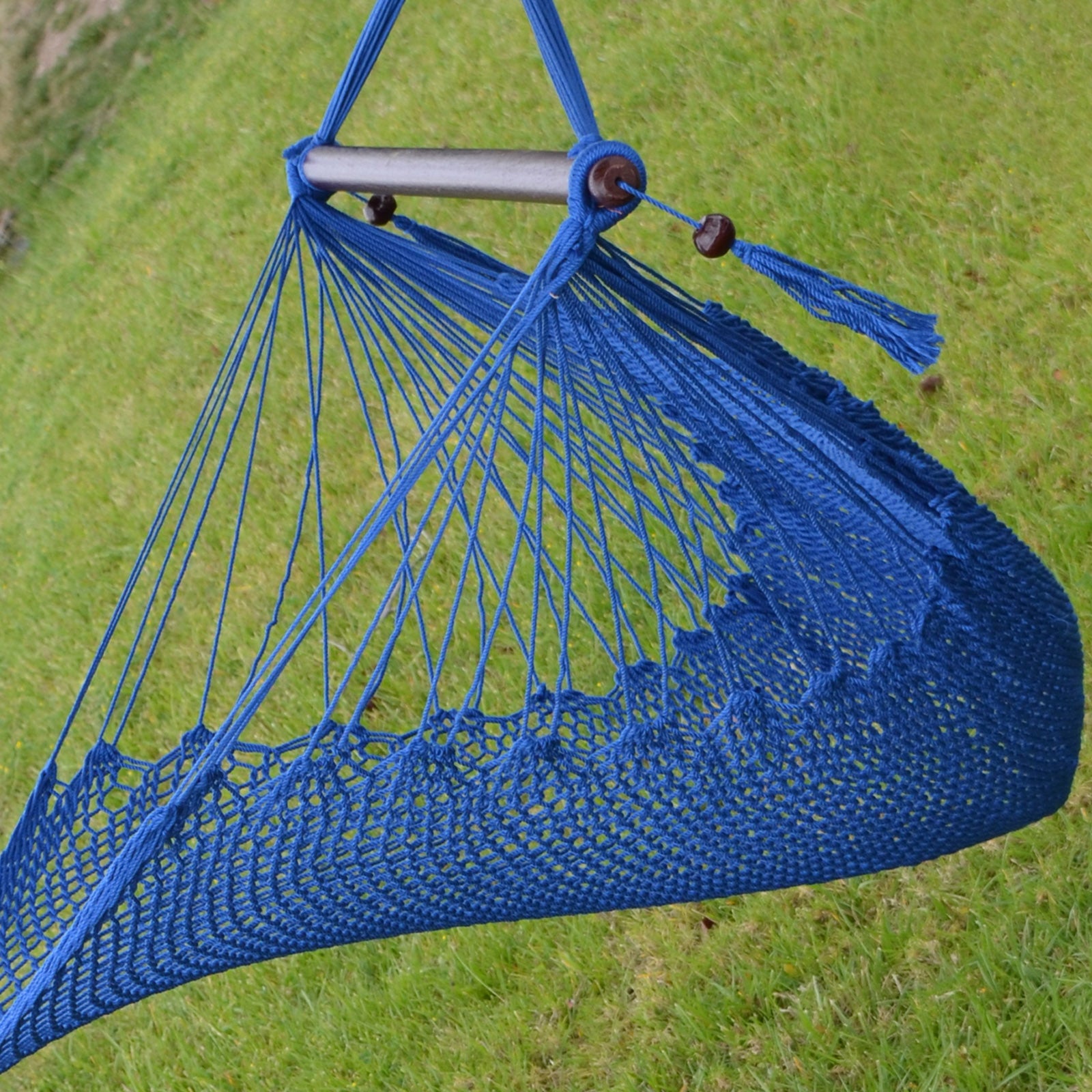 SUNRISEUMBRELLA Hanging Caribbean Polyester Hammock Chair 48 Inch (Dark Blue)