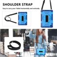 thumbnail image 3 of Decase Shockproof Case for Samsung Galaxy Tab A8 10.5" SM-X200 X205 X207, Military Grade Protection Rotating Stand Hand Strap Shoulder Strap Kids Friendly Bumper Rugged Case,Blue, 3 of 9