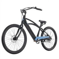 GOTRAX Aeroluxe 27.5" Electric Bike for Adults, 350W Motor, 20mph, Step-Thru/Step-Over Design, 5 PAS, Black