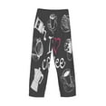 thumbnail image 5 of Sigee I Love Coffee Print Men's Pajama Pants - Soft Lounge Sleep Bottoms with Elastic Waistband and Pockets-Small, 5 of 9