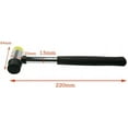thumbnail image 2 of New Rubber Mallet Hammer 25mm Nonslip Grip Dual Mini Rubber And Nylon Head Face NORTHTIGER, 2 of 10