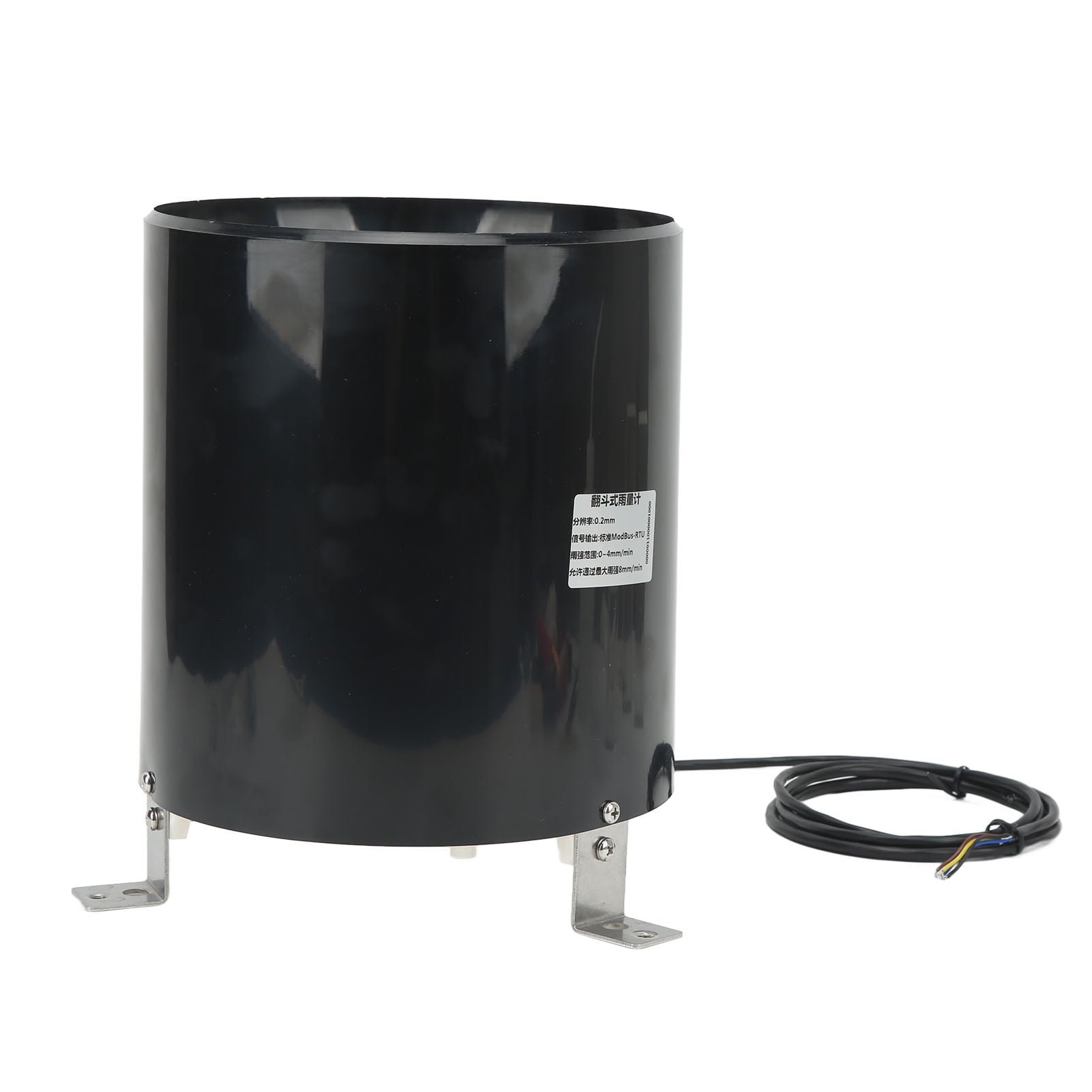 Rain Gauge, Rainfall Sensor Real Time 200mm Dia 0.24W 485 Pulse Signal