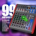 D Debra SI Series Professional Portable Recording Mixer Audio with 99