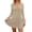 C-Beige489, variant on DHFJKG Womens Ribbed Mini Dress Square Neck Long Sleeve Party Wear Cute Y2K Clothes Slim Fit Solid Color Date Stylish Dresses