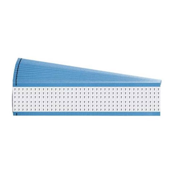 Brady Wire Marker,Printd,Repos Self-Adhes,PK25, WM-7-PK WM-7-PK