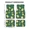 thumbnail image 6 of ZNDUO Waterproof Non-slip Car Floor Mats, Cartoon Flowers Cute Frogs Pattern All-Weather Car Mats Universal Floor Liner Car Accessories, 4 Piece, 6 of 6