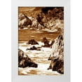 thumbnail image 3 of Alan Hausenflock 4x24 White Modern Wood Framed Wall Art Titled - Garrapata Highlands V, 3 of 5