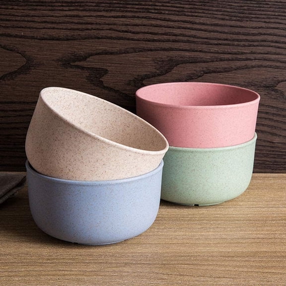 Artrylin Organic Unbreakable Cereal Bowls 4 Pack, Eco Snack Lightweight Bowls for Kids Toddle Adults