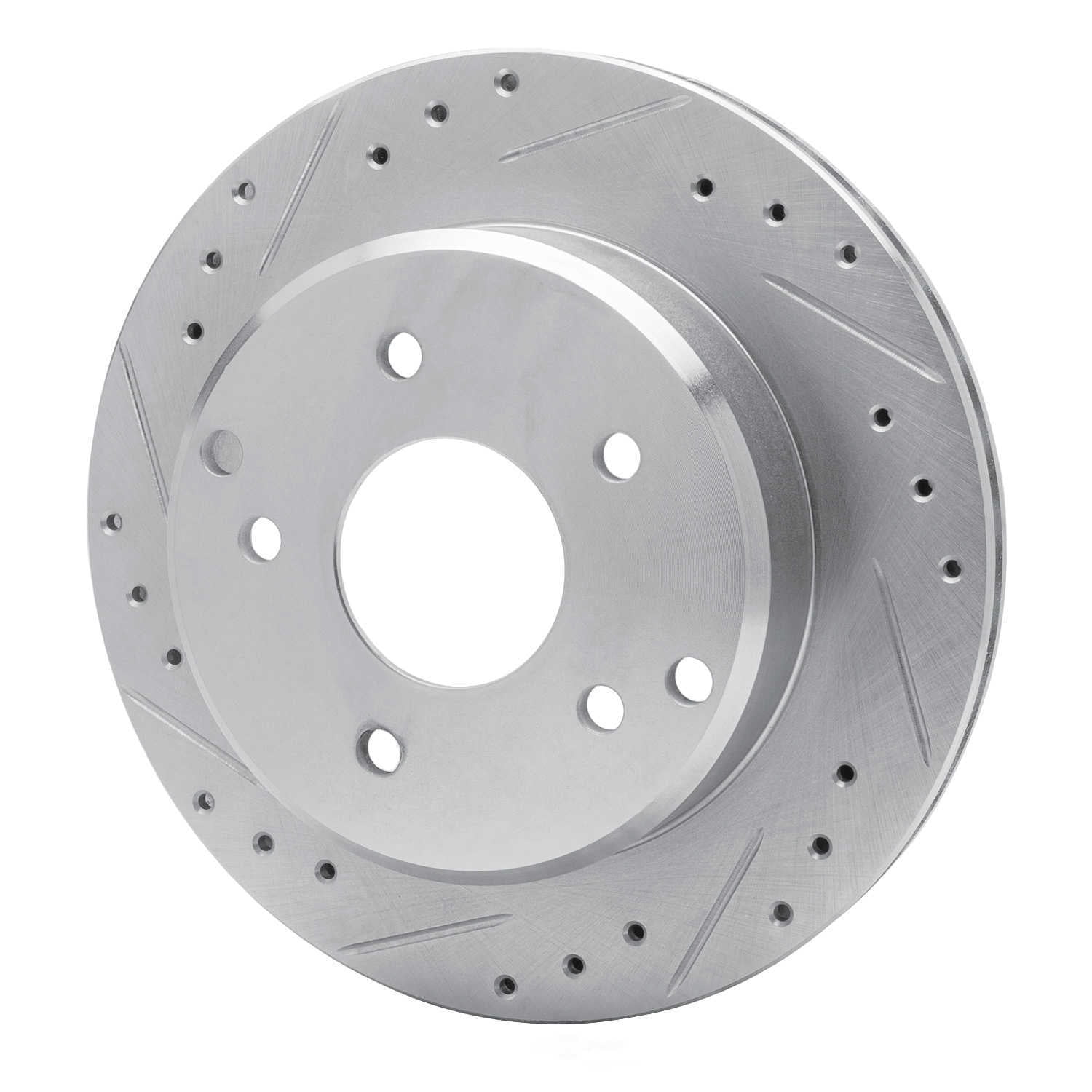 Dynamic Friction Company 631-47016L DFC Brake Rotor - Drilled And Slotted - Silver