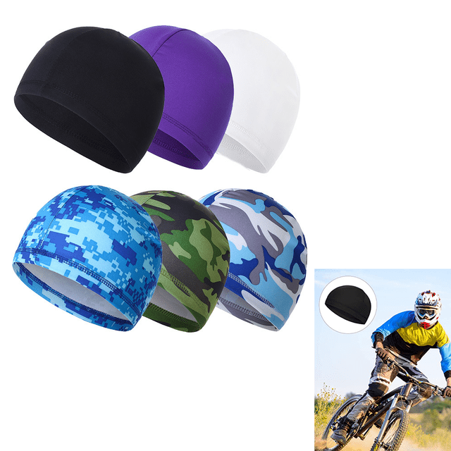 uds. Gorros de calavera con forro para casco, gorra a prueba de sudor, gorros para correr, gorros de calavera para ciclismo para hombres y mujeres