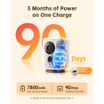 thumbnail image 4 of Liwan Wireless Indoor Security Camera, Battery Powered 2K 360° PTZ WiFi Camera for Baby & Pet, 7800mAh, Wire-Free Home Surveillance, 4 of 9