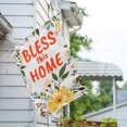 thumbnail image 3 of America Forever Bless This Home House Flag 28 x 40 inch Spring Summer Fall Floral Religious Inspirational Motivational Quote Positive Vibes Double Sided Outdoor Yard Decorative Flag, 3 of 5