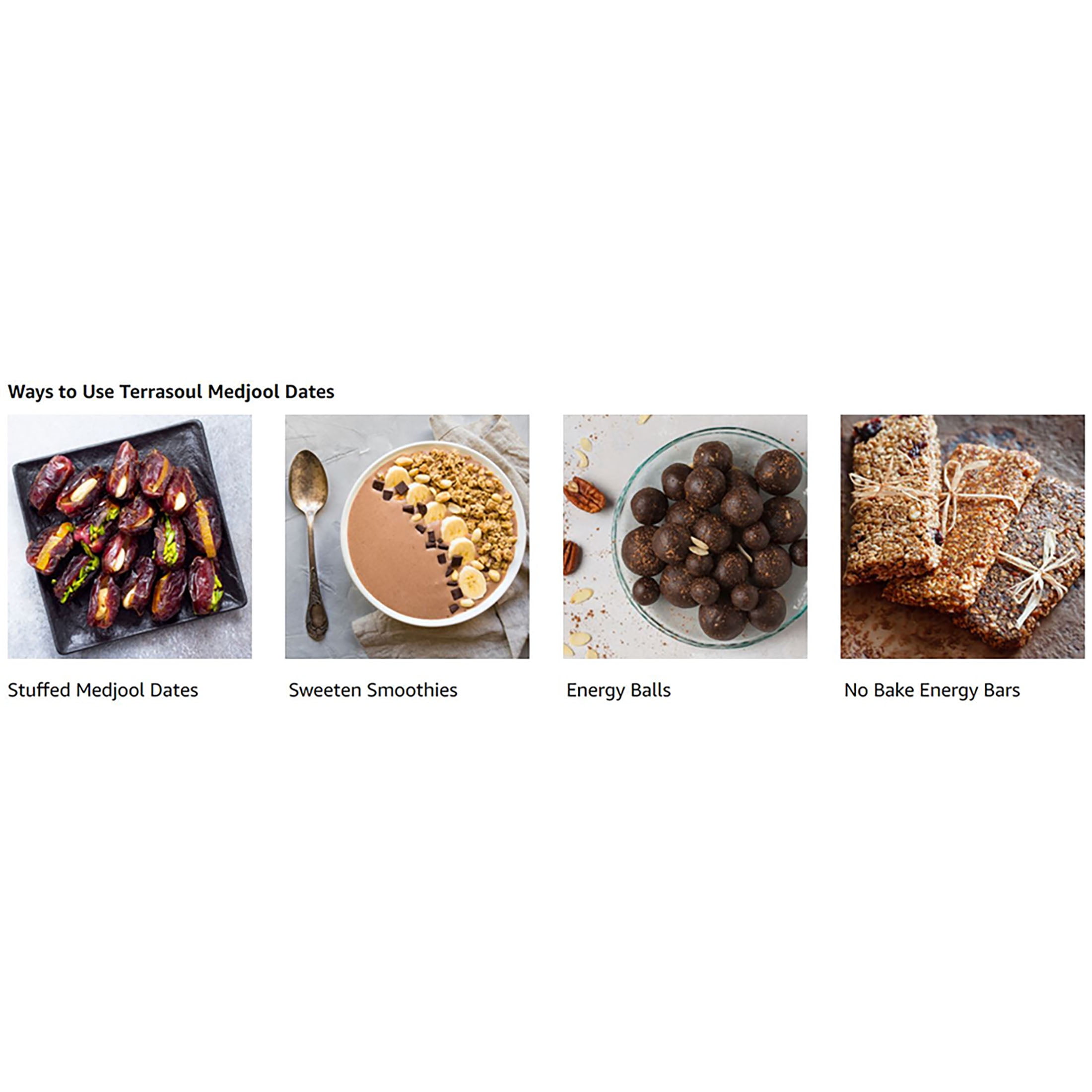 Terrasoul Superfoods Organic Medjool Dates, 4 Lbs (2 Lbs 2- Pack) - Soft Chewy Texture | Sweet Caramel Flavor | Farm Fresh
