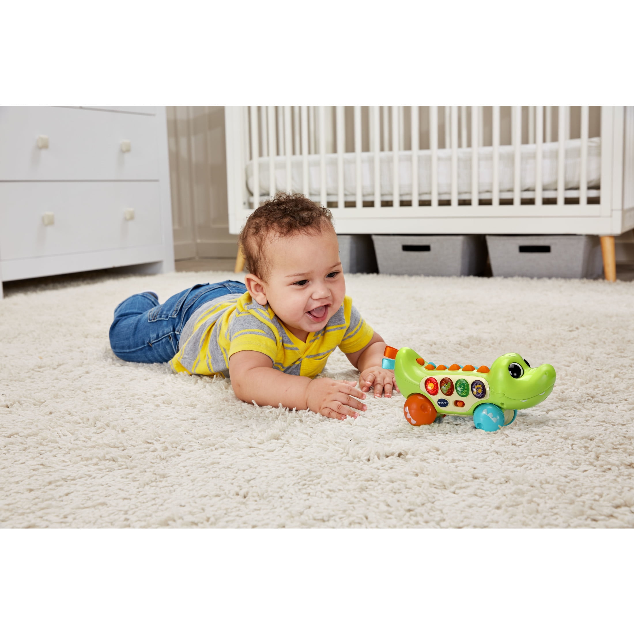 VTech Squishy Spikes Alligator Hard Plastic Soft Plastic Baby and Toddler Toys