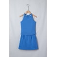 thumbnail image 3 of Women's Sky Blue Two-Piece Outfit – Sleeveless Tank Top and High Waist Mini Skort Set, XL, 3 of 12