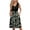 Green, variant on Women's Color Block Print Midi Sundress Sleeveless V-Neck Casual Dress with Button Front Pockets Loose Swing Fit for Street Style and Shopping ,BlackM
