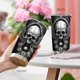 thumbnail image 3 of Vaso Oasisdream de acero inoxidable de 600 ml con estampado de calaveras, 3 of 6