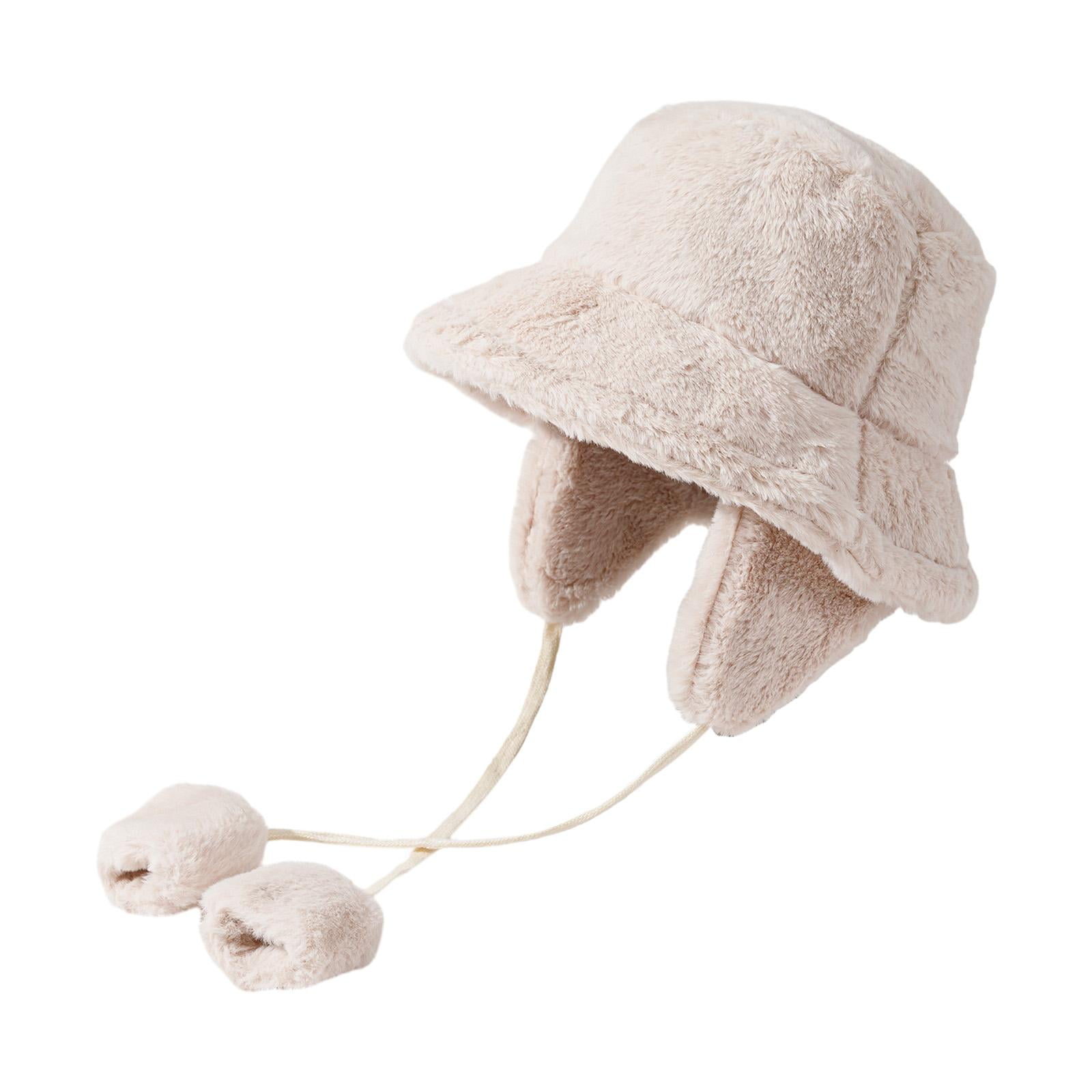 Bunblic Warm Winter Hat Bucket Hats Warmer Windproof Fisherman Cap