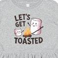 thumbnail image 4 of Inktastic Let's Get Toasted Marshmallows Girls Toddler Dress, 4 of 5