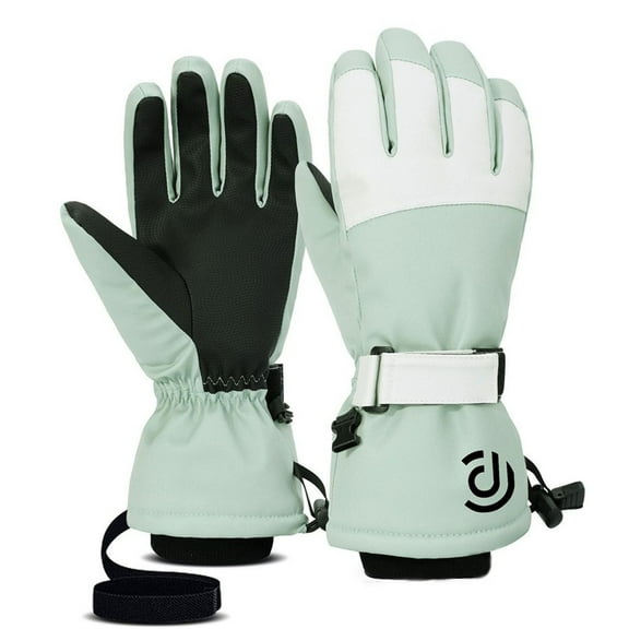 Aloohaidyvio Snowmobile Gloves,Ski Gloves for Men Women Waterproof Windproof Touchscreen Snowboard Gloves,Warm Winter Gloves with Wrist Straps for Cold Weather