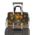 thumbnail image 2 of 16" Laptop Briefcase, Detachable Anti-Slip Shoulder Strap, Multi-Compartment Work Travel Bag Marigolds, 2 of 8