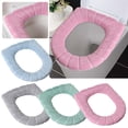 thumbnail image 1 of Xihbxyly La Oferta de Hoy Cojín de Asiento de Inodoro Engrosado Funda de Asiento de Inodoro Universal Funda de Asiento de Inodoro Limpieza Cojín de Asiento de Inodoro de Color Nórdico En Forma de o A, 1 of 6