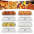 thumbnail image 4 of 4 Pack Stainless Steel Hotel Pans Full Size Steam Table Pans Commercial Food Pan, 4 of 13
