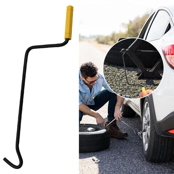 QHUDLV Hand Crank Car Jack,Labor‑Saving Wrench Accessory,Heavy Duty Tool