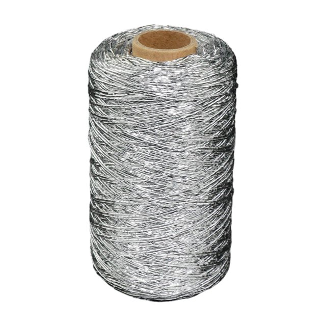 Cordón multipropósito de hilo de cuerda plateada de 1 mm de grosor para manualidades de bricolaje material de la artesanía de la artesanía Decoración