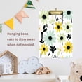 thumbnail image 4 of FORMRS Acrylic Clipboard with Low Profile Clip Standard A4 Letter Size, 12.5" x 9", White Flower, 4 of 8