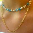 thumbnail image 3 of Eyes on Blue Necklace, 3 of 4