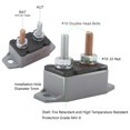 thumbnail image 4 of LAICAIW 40A 12V Automatic Reset Circuit Breaker, with Cover Stud Bolt for Automotive 8 Packs, 4 of 7
