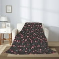 thumbnail image 2 of Disketp Valentine'S Day Cozy Flannel Fleece Throw Blanket: Has a velvety texture for All Seasons - Perfect for Women, Men, & Kids"40"x30", 2 of 6
