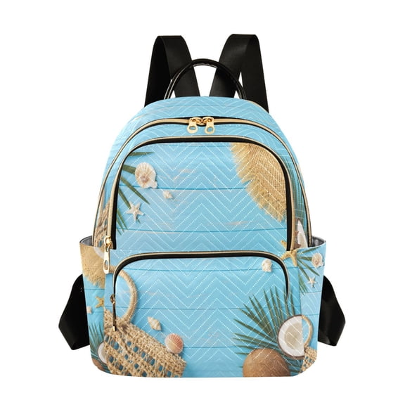 RMDQTR Quilted Backpack Lightweight Casual Daypack with Multi Zipper Pockets for Travel Daily Use Shopping Sports Beach Summer Accessories