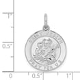 thumbnail image 2 of 925 Sterling Silver Solid Polished Saint Joseph Medal Pendant Necklace 26x20mm Wide Pendant for Women, 2 of 2