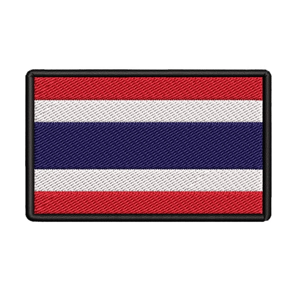 Thailand Flag Embroidered Iron-on Patch